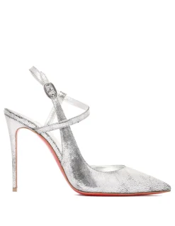 Jenlove laminated leather pumps