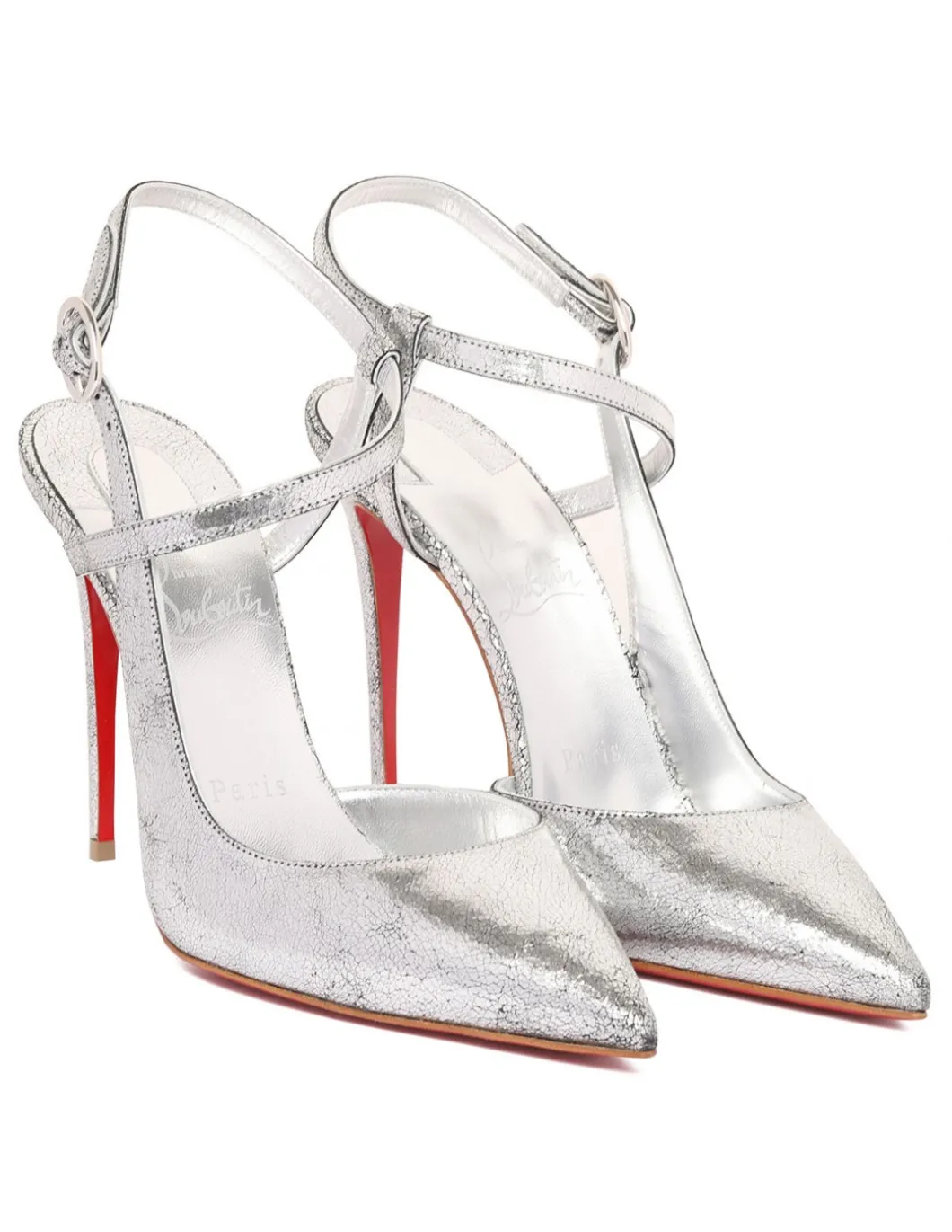 Jenlove laminated leather pumps