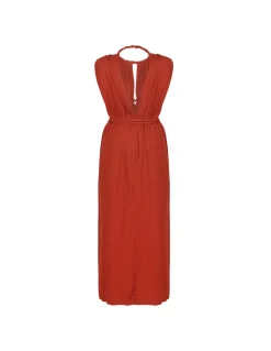 Joya burnt orange dress
