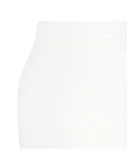 Knit cotton midi skirt
