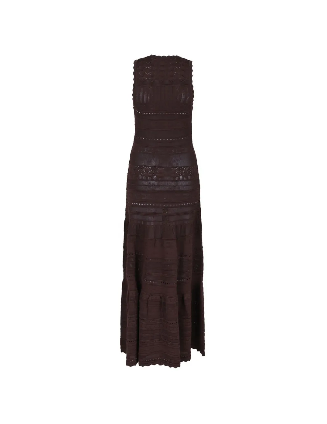 Knit dress with jewel flower