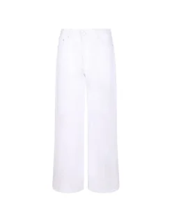 Korea optical white denim jeans
