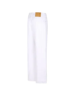 Korea optical white denim jeans