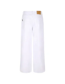 Korea optical white denim jeans