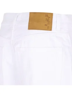 Korea optical white denim jeans