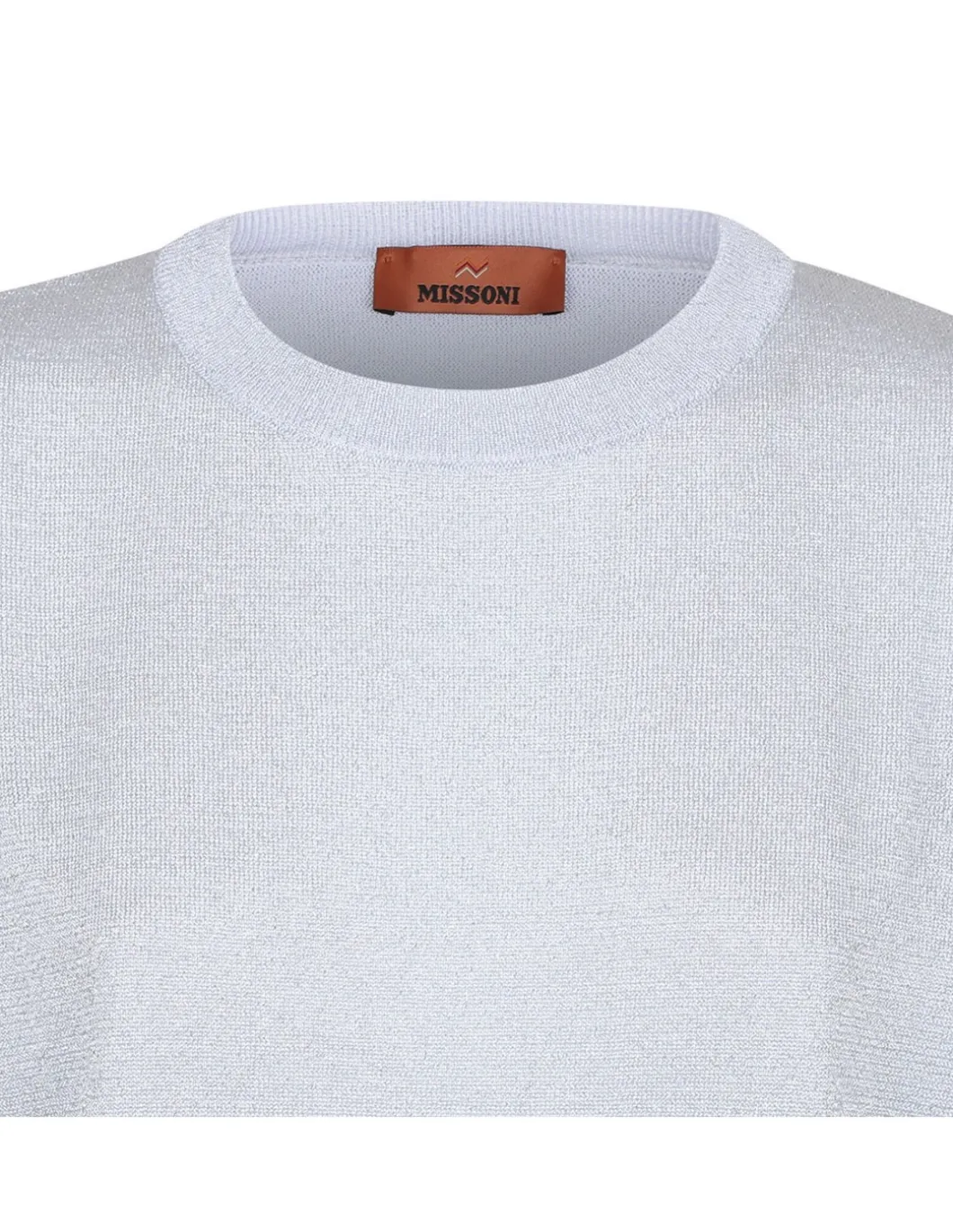 Lamé viscose crewneck sweater