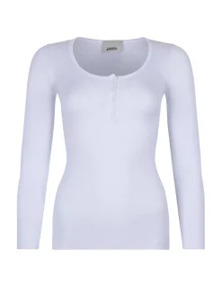 Lamylic ribbed cotton-jersey top