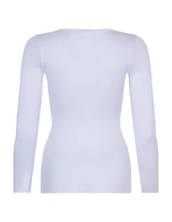 Lamylic ribbed cotton-jersey top