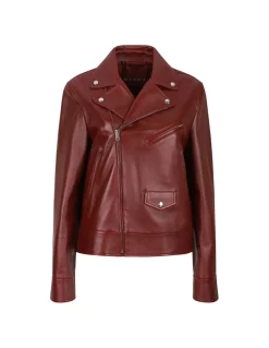 Leather biker jacket