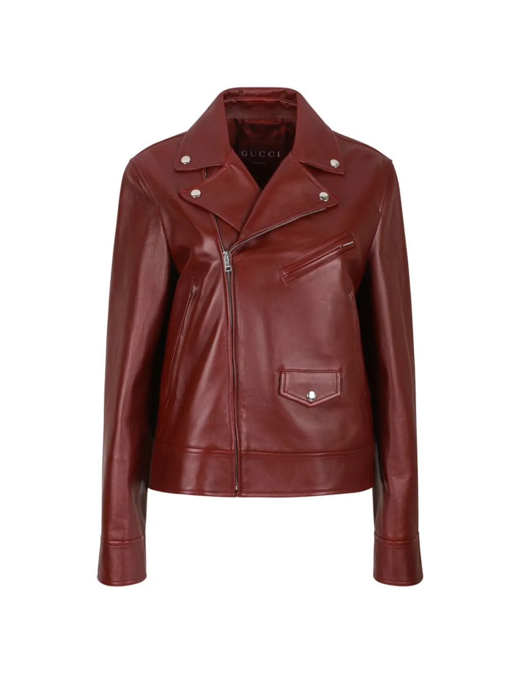 Leather biker jacket