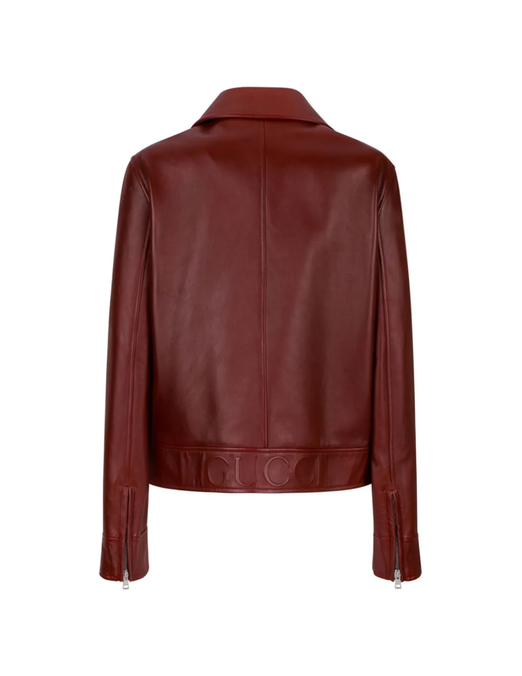 Leather biker jacket