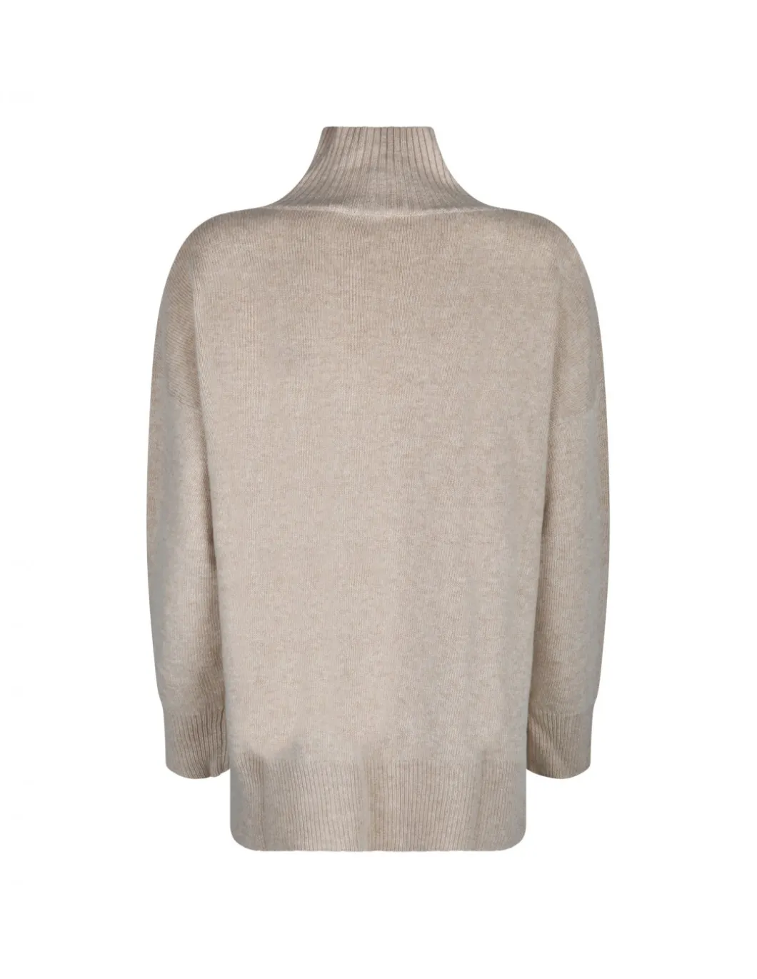 Light beige merino and cashmere blend sweater