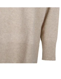 Light beige merino and cashmere blend sweater