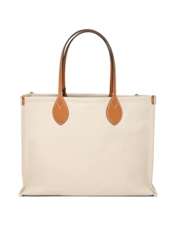 Logo canvas handbag