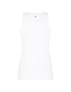 Logo white tank top