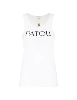 Logo white tank top