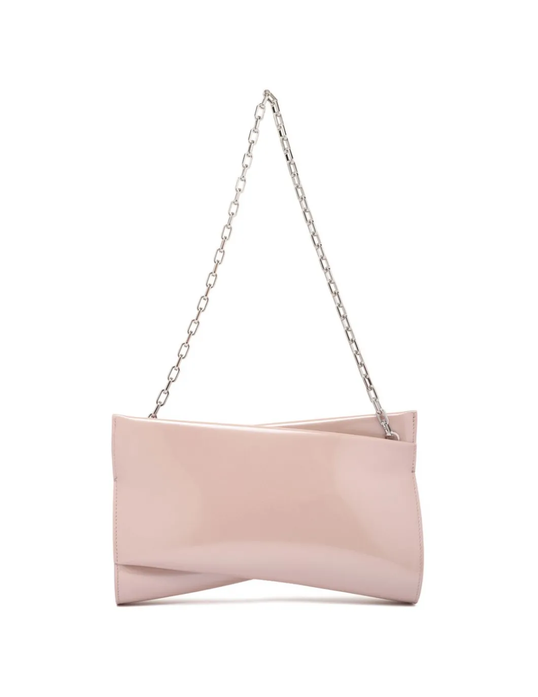 Loubitwist patent leather clutch