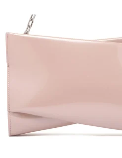 Loubitwist patent leather clutch