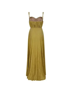 Lurex jersey dress with flower