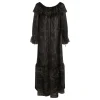 Lurex paisley silk crepon dress