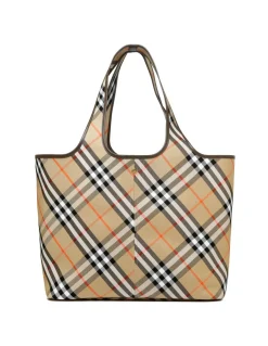 Medium check tote
