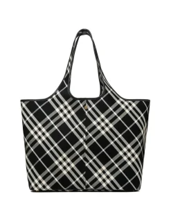 Medium check tote