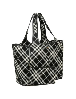 Medium check tote
