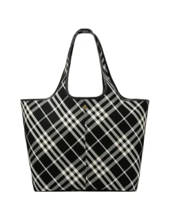 Medium check tote