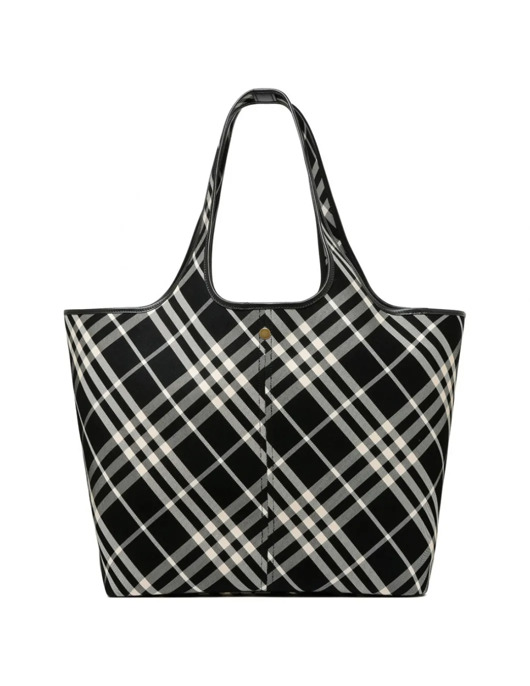 Medium check tote