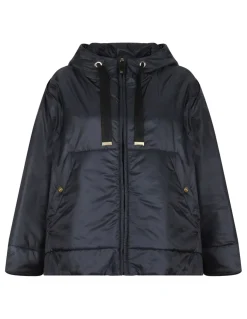 Midnight blue tech fabric jacket