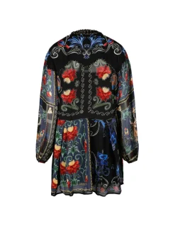 Mix arabesque mini dress