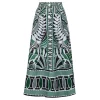 Mixed print cotton skirt
