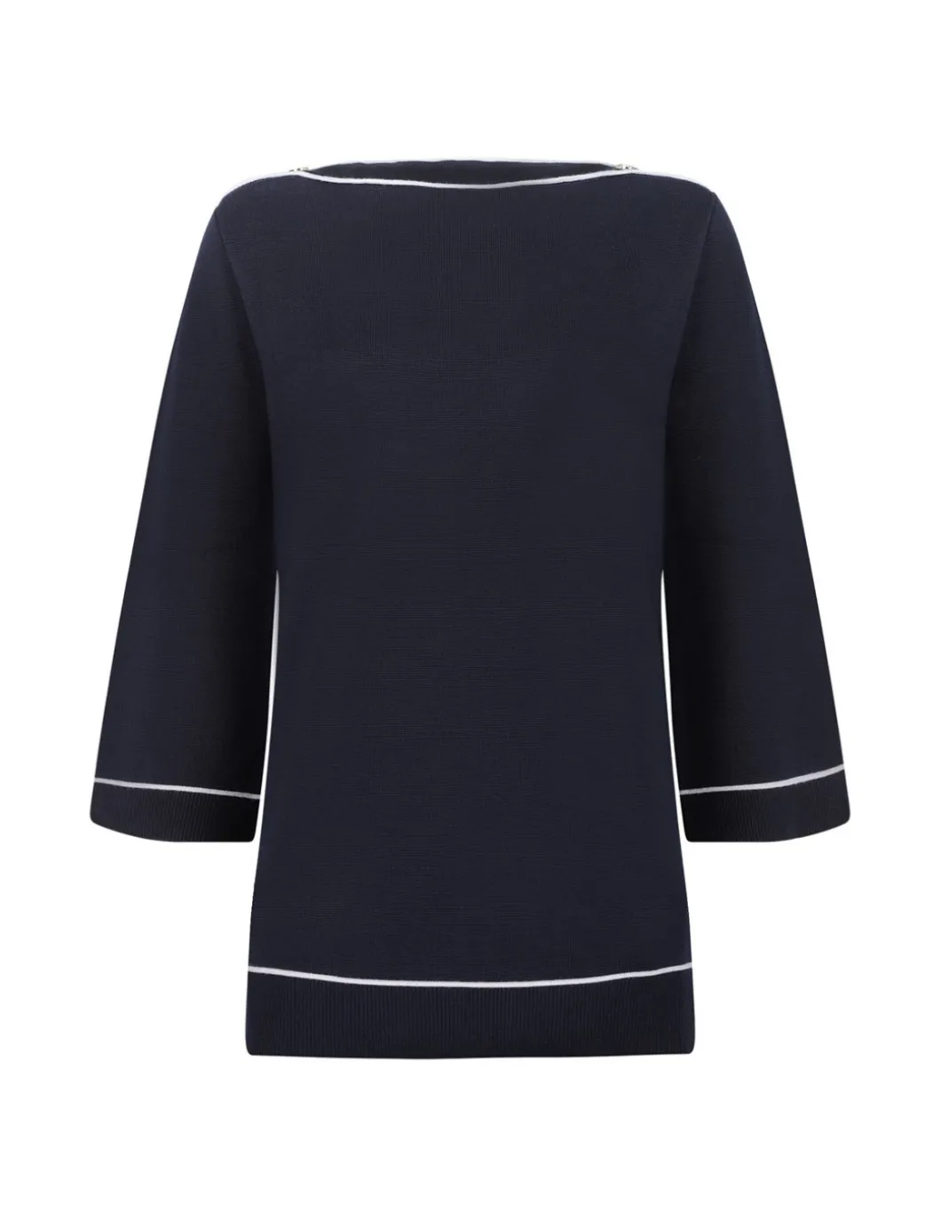 Navy blue wool top