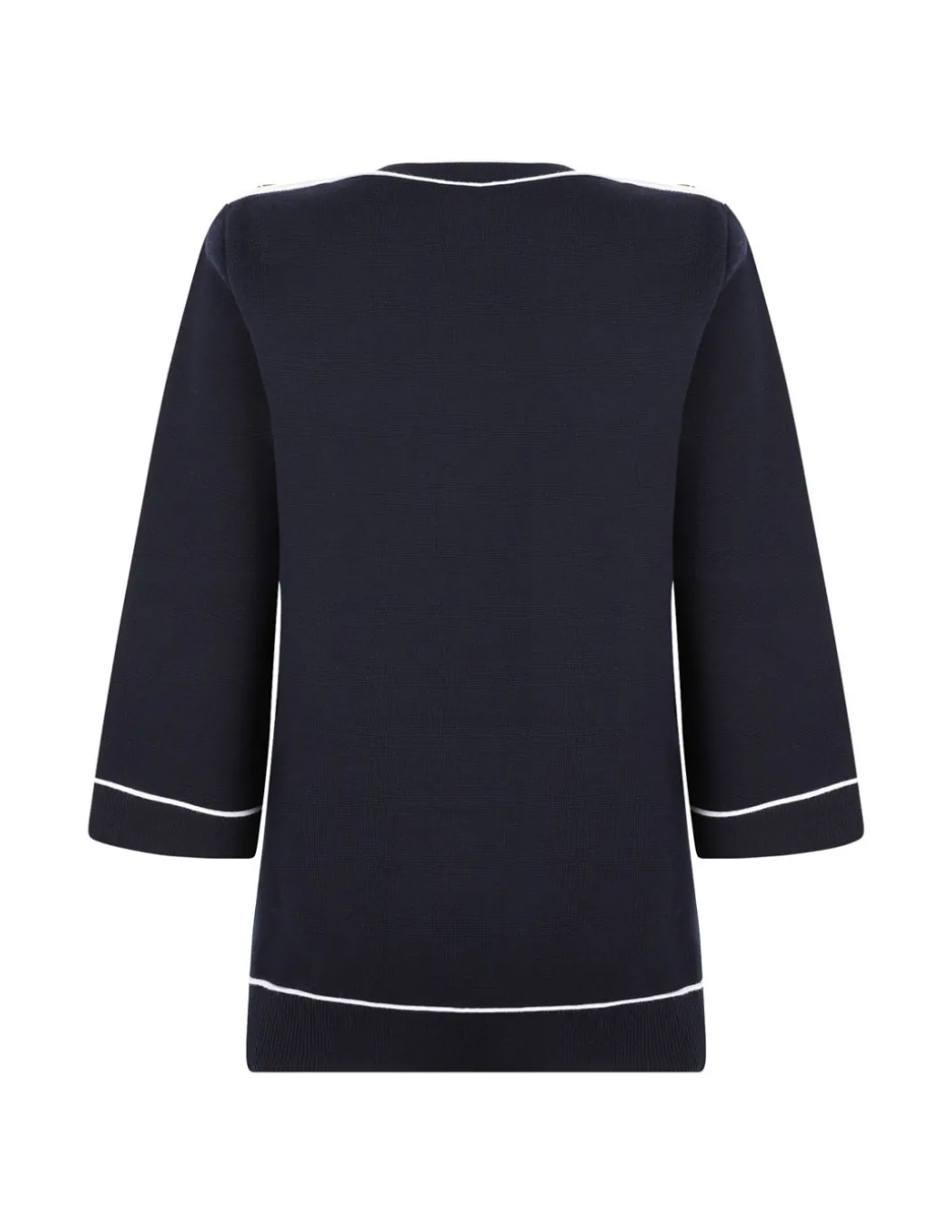 Navy blue wool top