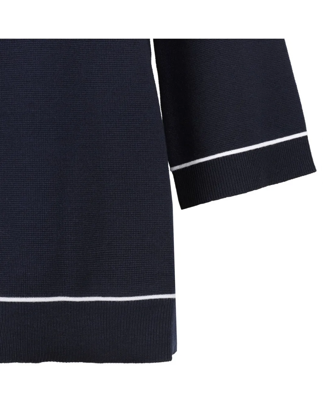 Navy blue wool top