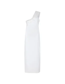 One-shoulder knit dress
