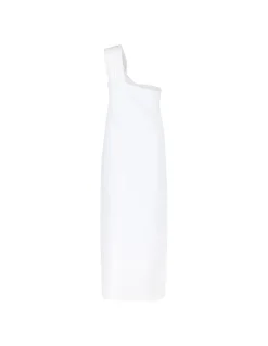 One-shoulder knit dress