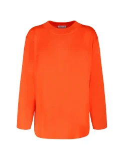 Orange merino wool sweater