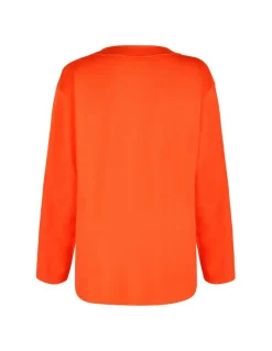 Orange merino wool sweater