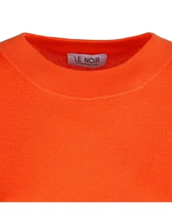 Orange merino wool sweater
