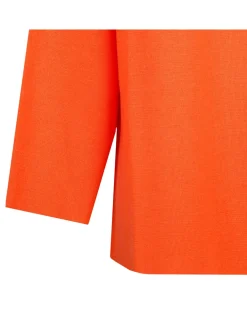 Orange merino wool sweater