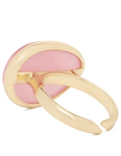 Oval pink ring