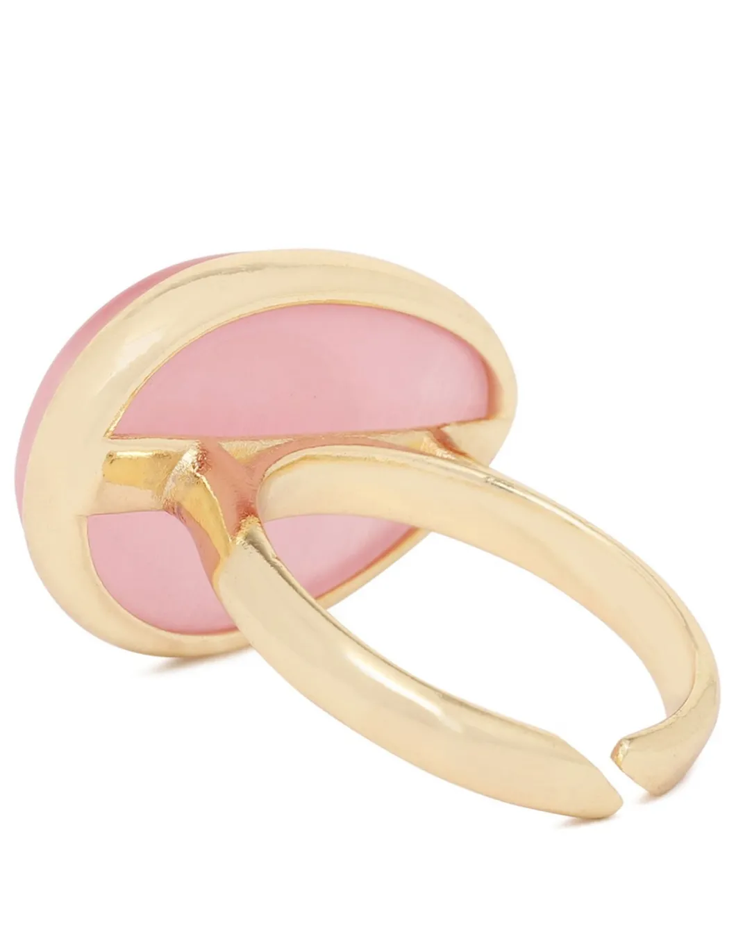 Oval pink ring