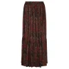 Paisley silk crepon skirt