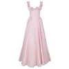 Pale rose poplin maxi skirt