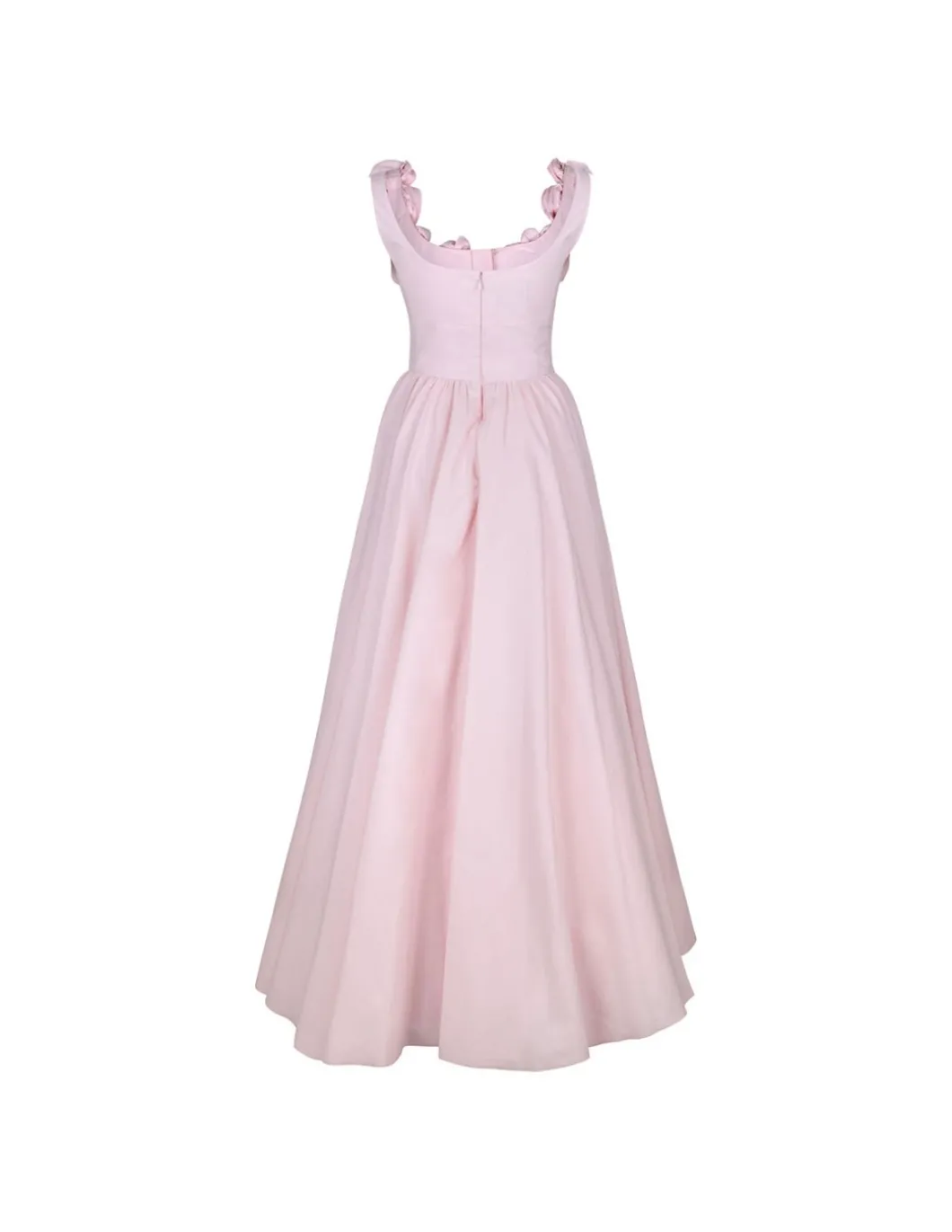 Pale rose poplin maxi skirt