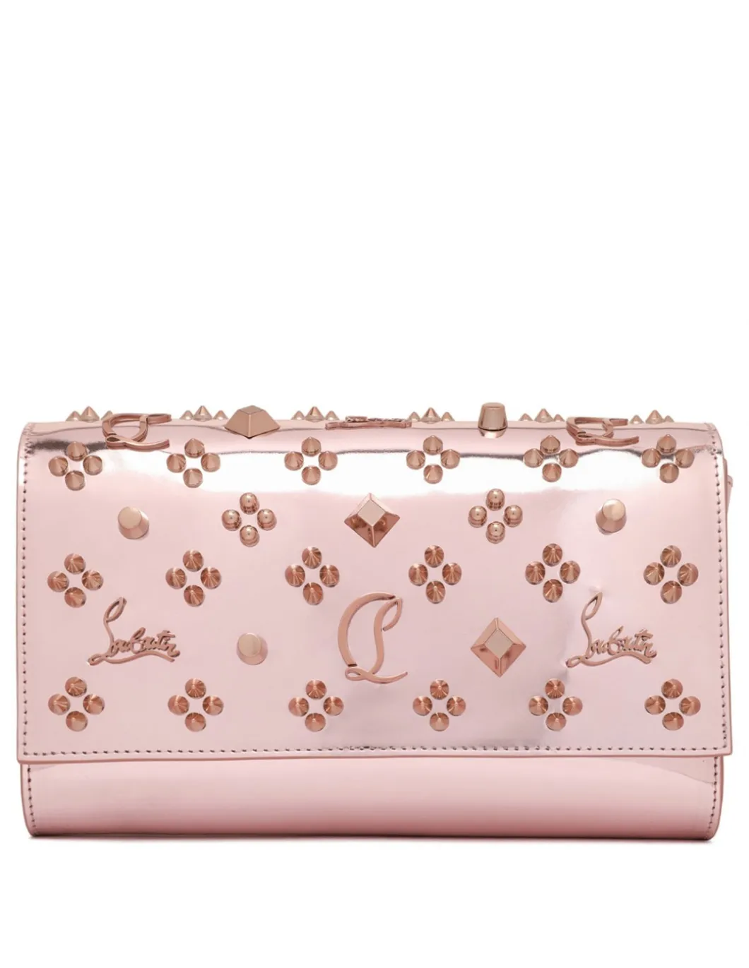 Paloma specchio leather clutch