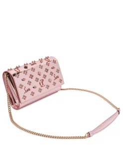 Paloma specchio leather clutch