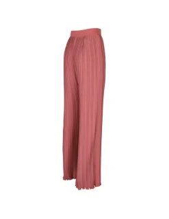 Peach pink pleated pants
