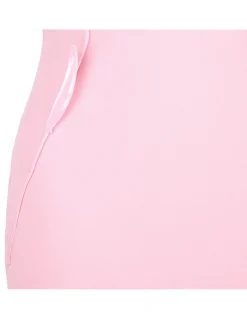 Pink georgette flower maxi dress